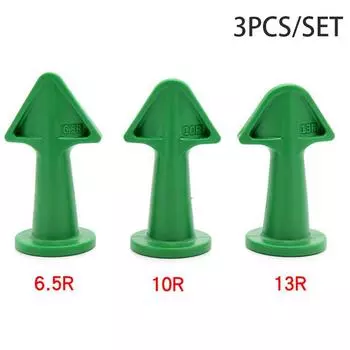 3 шт., аппликатор для насадки для герметика, силиконовые инструменты для герметика, комплект для отделочной затирки зелёный