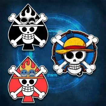 3 шт., автомобильные палочки, аниме, игральные карты, виниловая наклейка, наклейки для окна автомобиля, мотоцикла, ноутбука, гидрофляга, бутылка для воды 3PCS