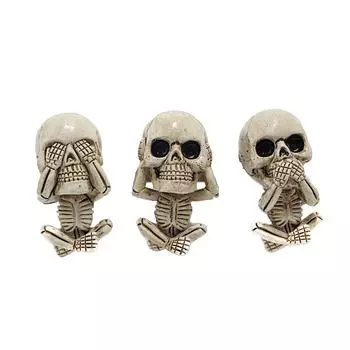 3 шт. Автомобильный держатель для вентиляционного отверстия, резиновая статуэтка черепа, освежитель воздуха, скелет, украшение