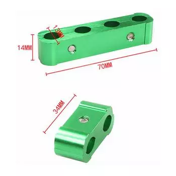 3 шт. Автомобильный зажим для электрического провода свечи зажигания, разделительный зажим для кабеля зажигания, комплект зажимов для 8 мм/9 мм/10 мм золотой