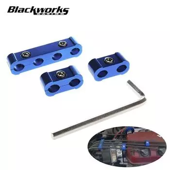 3 шт. Автомобильный зажим для электрического провода свечи зажигания, разделительный зажим для кабеля зажигания, комплект зажимов для 8 мм/9 мм/10 мм синий