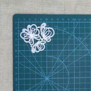 3 шт. Бабочка Металлические трафареты для резки трафареты для скрапбукинга тиснение ручная работа высечка серебряный