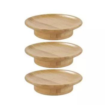 3 шт. бамбуковые подставки для бокалов для вина, предотвращающие проливание, многоразовые, экологически чистые, легко моющиеся подставки для досок для колбасных изделий 3 Pcs