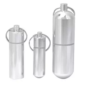 3 шт. банка для таблеток окисленный цветной алюминиевый сплав портативный герметичный контейнер для лекарств