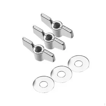 3 шт. барашковые гайки для тарелок с шайбами, ударные инструменты, прочные, музыкальные детали
