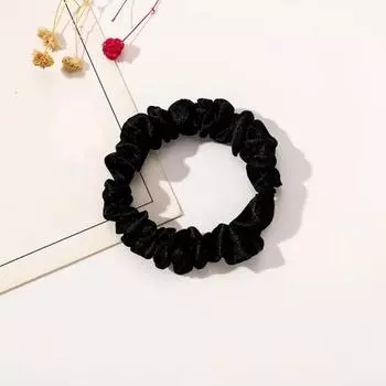 3 шт., бесшовные резинки для волос, гладкий атласный держатель для хвоста, высокоэластичная толстая регулируемая повязка для волос, однотонная веревка для волос синий