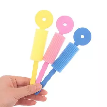 3 шт. бигуди для волос бигуди губчатые бигуди для женщин длинные натуральные волосы цепляются вьющиеся укладка инструменты для самостоятельной укладки салонные инструменты для укладки волос one size