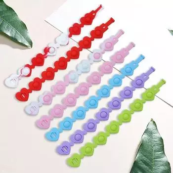 3 шт., браслет, игрушка-пузырь, любовь в форме сердца, игра-непоседа, мягкий силиконовый браслет для снятия стресса, сенсорная игрушка розовый