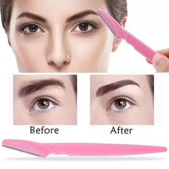 3 шт., бритва для удаления волос на лице, простой острый скребок для бровей, портативный продукт для перманентного макияжа, нож для обрезки бровей 3pcs