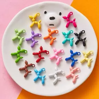 3 шт., бусины, цепочка для мобильного телефона, оптовая продажа, маленький воздушный шар, браслет для собак, аксессуары, ювелирные изделия, кулон, кулон из сплава светло-зеленый