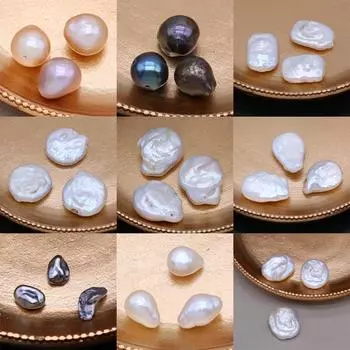 3 шт., бусины из искусственного жемчуга, нерегулярные свободные бусины ручной работы для изготовления ювелирных изделий, ожерелье, браслет, аксессуары, сделай сам, подарки для женщин и мужчин 3Pcs/8-9mm