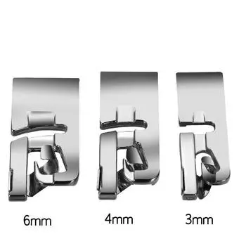 3 шт. Бытовая швейная машина Широкий плоский шов Изогнутый шов Подгибка Изогнутая оберточная ткань Подгибка Лапка