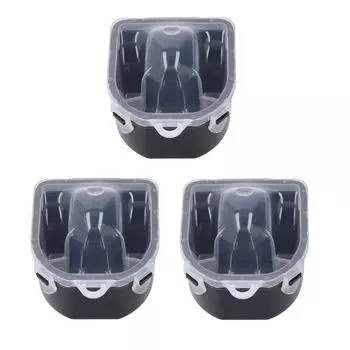 3 шт., чаша для замачивания ногтей, смягчающая омертвевшую кожу, двухслойная маникюрная чаша с пряжкой и замком для маникюрного салона, черная