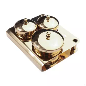 3 шт. Чаши для нейл-арта, акриловые жидкие контейнеры, многоцелевой маникюрный уход с крышкой для Gold plating