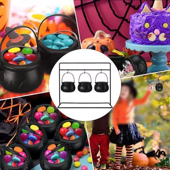 3 шт. Чаши для сервировки ведьм Хэллоуин Декор Декоративные украшения Конфетница для принадлежностей для вечеринки