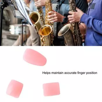 3 шт., чехлы для ключей саксофона, силиконовые накладки на боковые кнопки саксофона, подставки для ладонных ключей, детали духовых инструментов