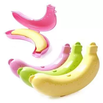 3 шт. Чехол для банана, пищевой, без БФА, легко моется, многоразовый, портативный, защитный контейнер для банана