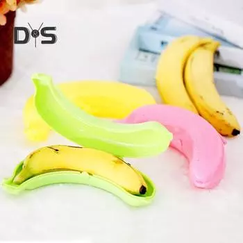 3 шт. Чехол для банана, пищевой, без БФА, легко моется, многоразовый, портативный, защитный контейнер для банана зелёный