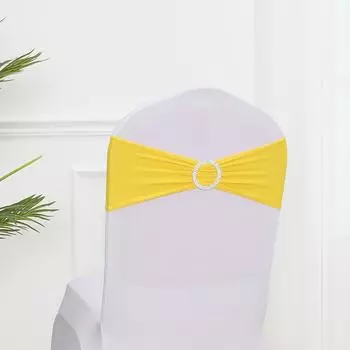 3 шт. Чехол на стул Чехол на стул эластичный съемный бант декоративные аксессуары