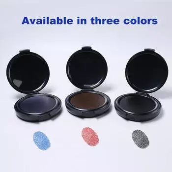 3 шт. чернильные подушечки для отпечатков пальцев ID Security черный синий красный быстросохнущие водостойкие прозрачные отпечатки отпечатков пальцев красный