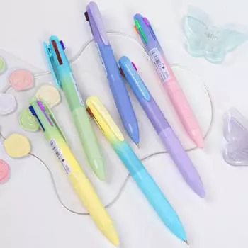 3 шт. цветная шариковая ручка для письма, рисования, раскрашивания, разноцветные чернильные ручки для студентов, учителей, детей, гладкая ручка для письма A