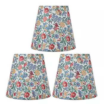 3 шт. Цветочный тканевый абажур многоцелевой инновационный изысканный современный стиль узорчатый зажим для свечи