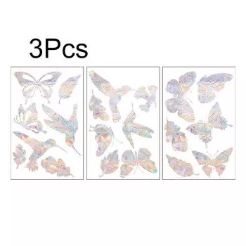 3 шт. Декоративные наклейки Современная простота Водонепроницаемая наклейка Украшение Украшение Колибри Узор Свежий Сладкий 3PCS