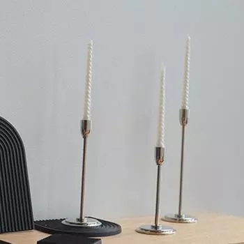 3 шт. Деликатный макет сцены небольшого размера многоразового использования 1:6 миниатюрных подсвечников подсвечник игровой домик игрушечная кукла аксессуары подсвечники чёрный