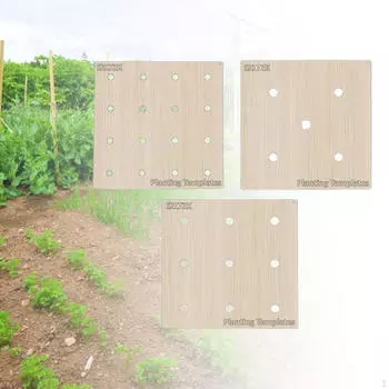 3 шт. деревянная линейка для посадки семян с отверстиями, прочная многофункциональная прокладка для подарков