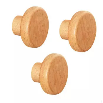 3 шт. Деревянные крючки для одежды настенные современные деревенские вешалки ручной работы для двери 5cm Dia