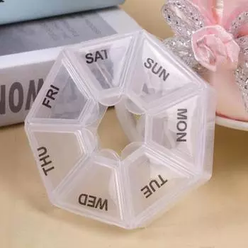 3 шт. держатель для капсул водонепроницаемый мини-диспенсер еженедельный открытый компактный дорожный контейнер для таблеток на 7 дней для рыбьего жира таблетированные добавки фиолетовый