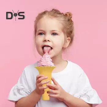 3 шт. держатель для мороженого для мальчиков и девочек, детский силиконовый каплеуловитель для мороженого, многоразовая коробка для закусок без BPA, чашка для питья разноцветный