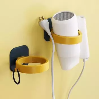 3 шт., держатель для выпрямителя для фена, настенная полка с прочным клеем на спине для ванной комнаты, вешалка для проволоки без сверления, прочный клей белый