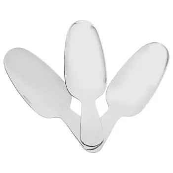 3 шт. десертная ложка мини чайная ложка для пудры ложки совки с короткими ручками для мороженого поливка украшение палочка для размешивания кофе серебряный