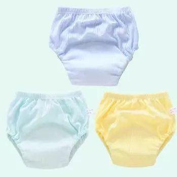 3 шт. детские хлопковые тренировочные штаны, тканевые подгузники, многоразовые подгузники, подгузники, детское нижнее белье 90
