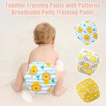 3 шт. детские подгузники-трусы нижнее белье для приучения к горшку маленькие средние большие размеры герметичные регулируемые Small