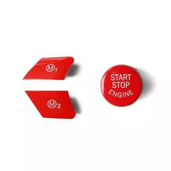 3 шт. для BMW M2 M3 M4 M5 M6 F80 F82 F83 F87 глянцевый красный M1 M2 и комплект кнопок запуска