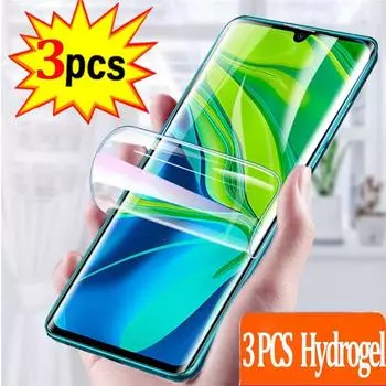 3 шт. для iPhone 12 11 Pro Max Samsung A71 A31 A51 Note20 S20Plus для Realme C11, мягкая гидрогелевая пленка с полным покрытием, защитная пленка для экрана для Xiaomi 10T 10Lite