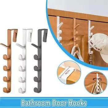 3 шт. Дверная вешалка для одежды, вешалка для подвешивания, органайзер для дверей, крючки для сумочек, держатель для домашнего хранения для спальни, крючки для сумок, рельсы