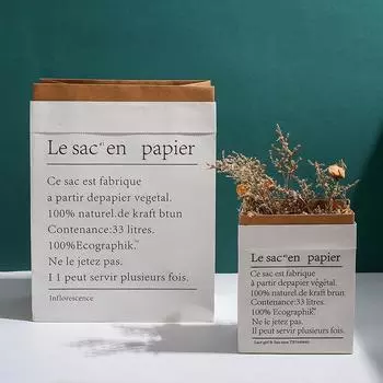 3 шт. двухслойный крафт-бумажный пакет для упаковки цветов, мешочек для домашних мелочей, органайзер S