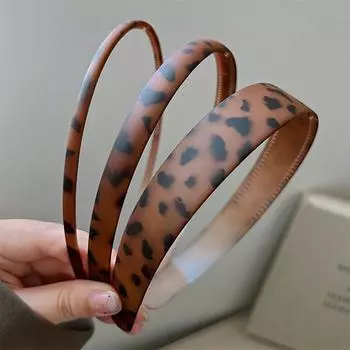 3 шт. Европейская и американская леопардовая ретро-повязка на голову Женские повязки для волос Элегантная повязка для праздничной вечеринки Аксессуары для волос