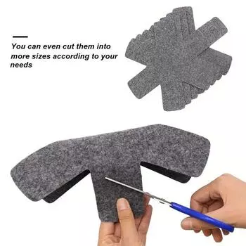 3 шт. фетровые протекторы для кастрюль, антипригарные разделители, предотвращающие появление царапин, отдельные защитные поверхности для кухонной посуды, кухонные принадлежности L