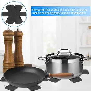 3 шт. фетровые протекторы для кастрюль, разделительные накладки, термостойкие, предотвращающие появление царапин, отдельные коврики для кухонной посуды, кухонный инструмент M