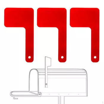 3 шт. Флаги для почтовых ящиков для исходящей почты, принадлежности, украшение, легко установить, для улицы 9X5CM