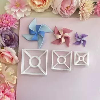 3 шт., форма для резки ветряной мельницы из полимерной глины с высокой точностью, ювелирные изделия для сережек ручной работы «сделай сам»