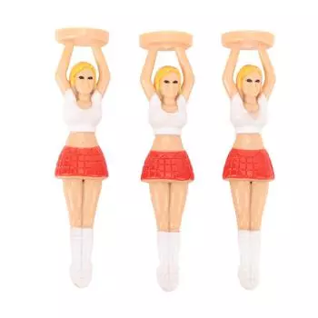 3 шт. Футболка для гольфа Женская футболка для гольфа Пластиковая забавная новинка Аксессуары для гольфа для тренировок и практики