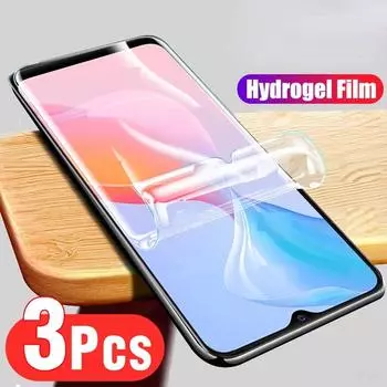 3 шт. гидрогелевая пленка 9000D для Vivo Y21S, защитная пленка для экрана Vivo Y31 Y21 Y20 Y20S Y20i Y53S Y33S Y12S Y11S, защитная пленка For Vivo Y20 чистый