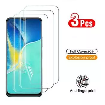 3 шт. гидрогелевая пленка для Vivo T1 4G 44W T2 V23 5G Y35 Y55 V21 V21e V23e Y01 Y21 Y21s Y31 Y33s Y20 Y20s Защитная пленка для экрана For VIVO V23 Pro чистый