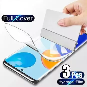 3 шт. гидрогелевая пленка для Xiaomi Redmi Note 11 10 9 8 6 Pro 11S 9S 9T 7 Защитная пленка для экрана Redmi 10 9A 9C NFC 8 8A 7A 6 пленка Redmi Note 10 Pro чистый