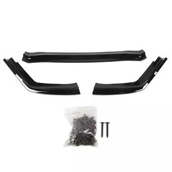 3 шт. глянцевый черный передний бампер сплиттер комплекты губ спортивный визуальный эффект для WRX STI VA 2015 по 2021